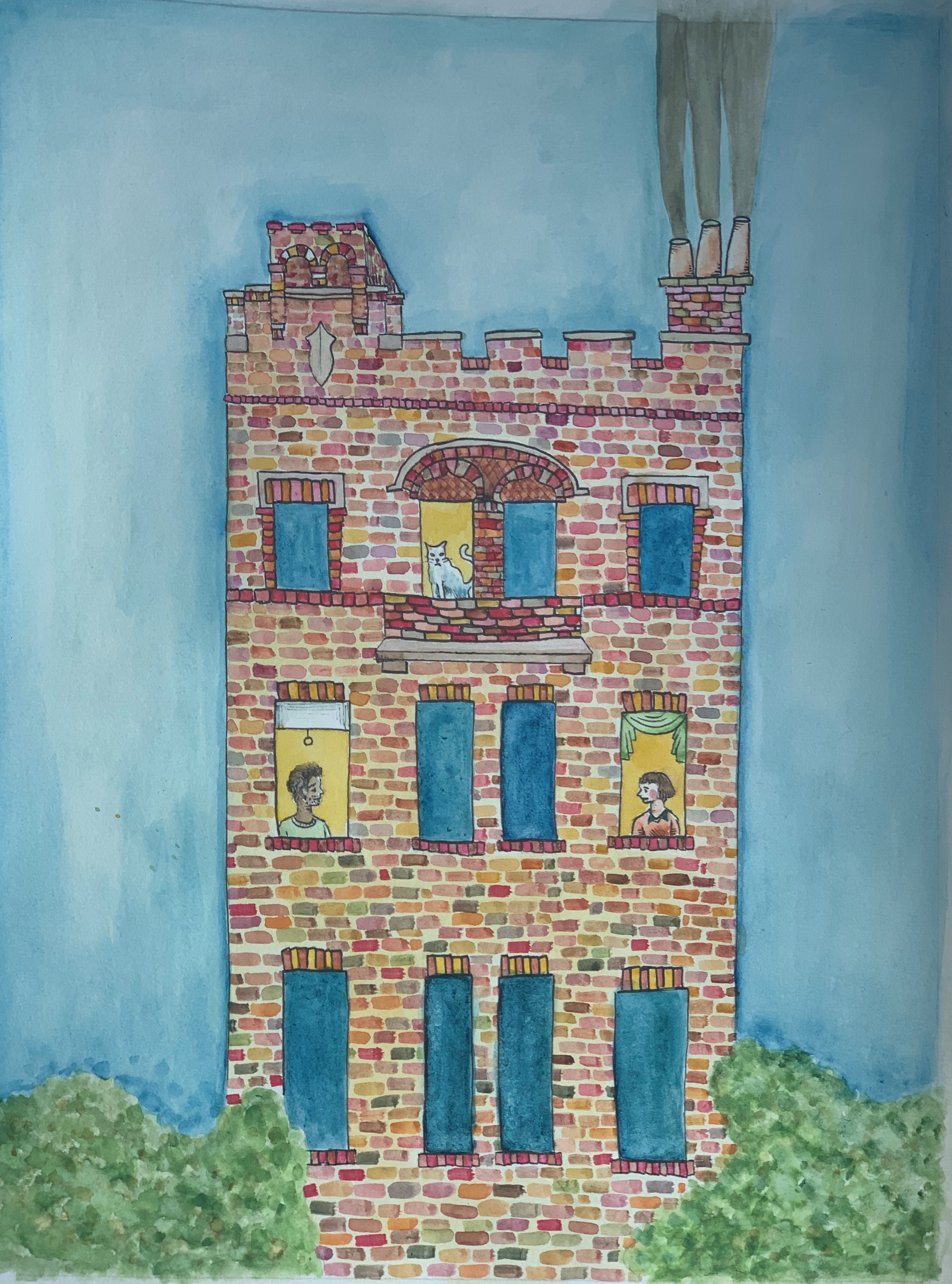 Cover art image for the 2020 edition of CSWR, an illustration of a brick apartment building