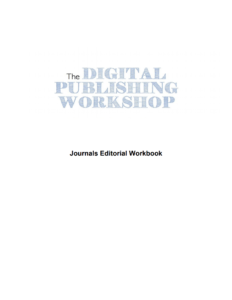 Digital Publishing Workshop workbook