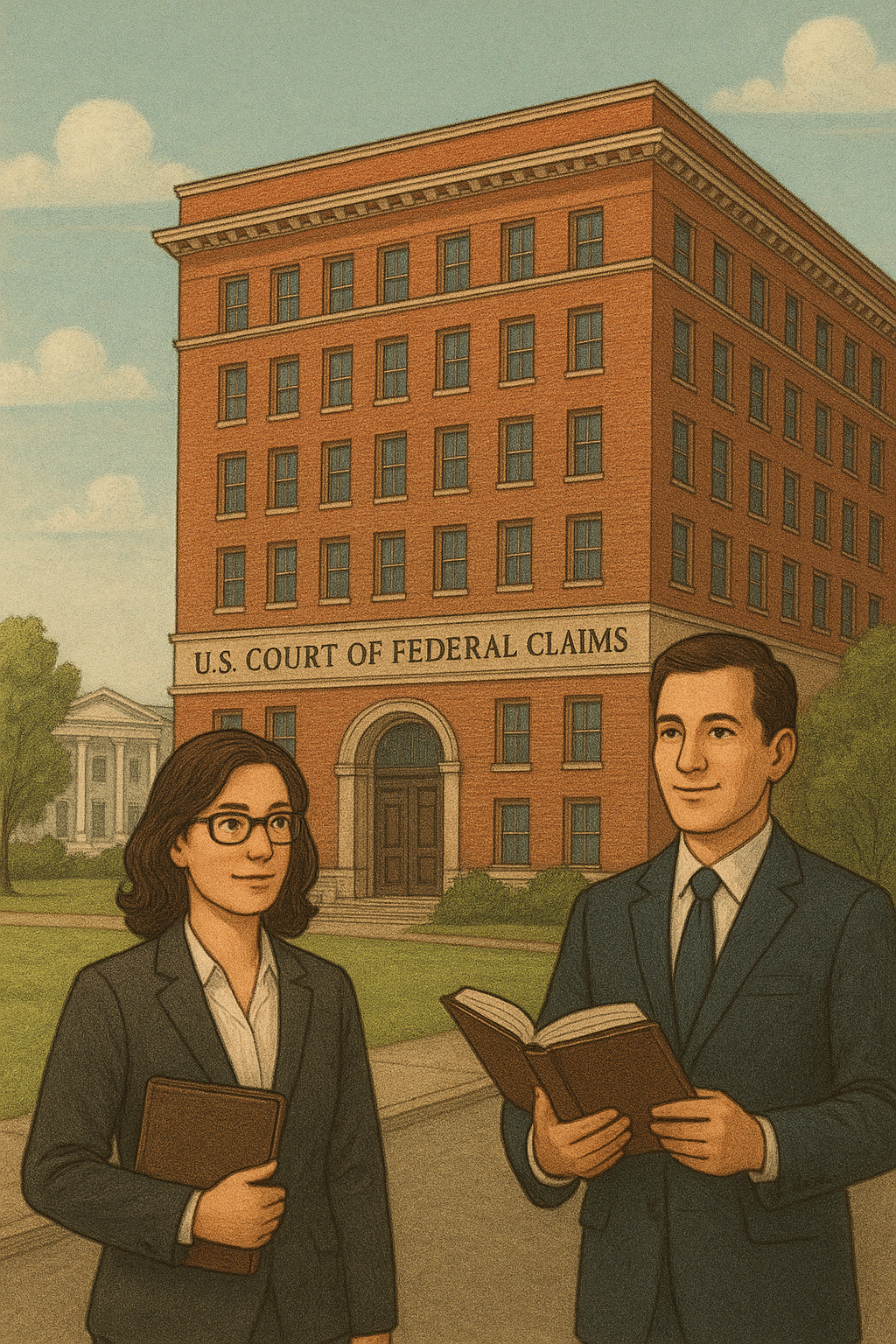 lawyers in front of the court of claims